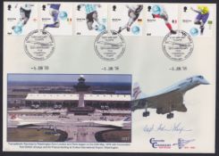 COLLECTABLE STAMPS 2006 CONCORDE 30th Anniversary cover, signed by Capt Adrian Thompson, he flew the