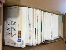COLLECTABLE STAMPS GREAT BRITAIN Two long boxes of mainly GB First Day covers plus commercial covers