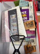 COLLECTABLE STAMPS Glory box with some GB packs, old catalogues etc
