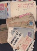 COLLECTABLE STAMPS Small accumulation of Active Service Air Mail cover etc, with censor marks