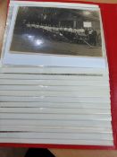 Small postcard album of mainly WWI cards, some great scenes worth viewing