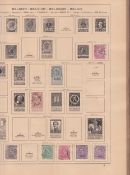 COLLECTABLE STAMPS Old time Schubek album sparsely filled but clean and relatively un-picked