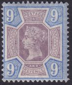 COLLECTABLE STAMPS GREAT BRITAIN 1887 9d Jubilee unmounted mint SG 209
