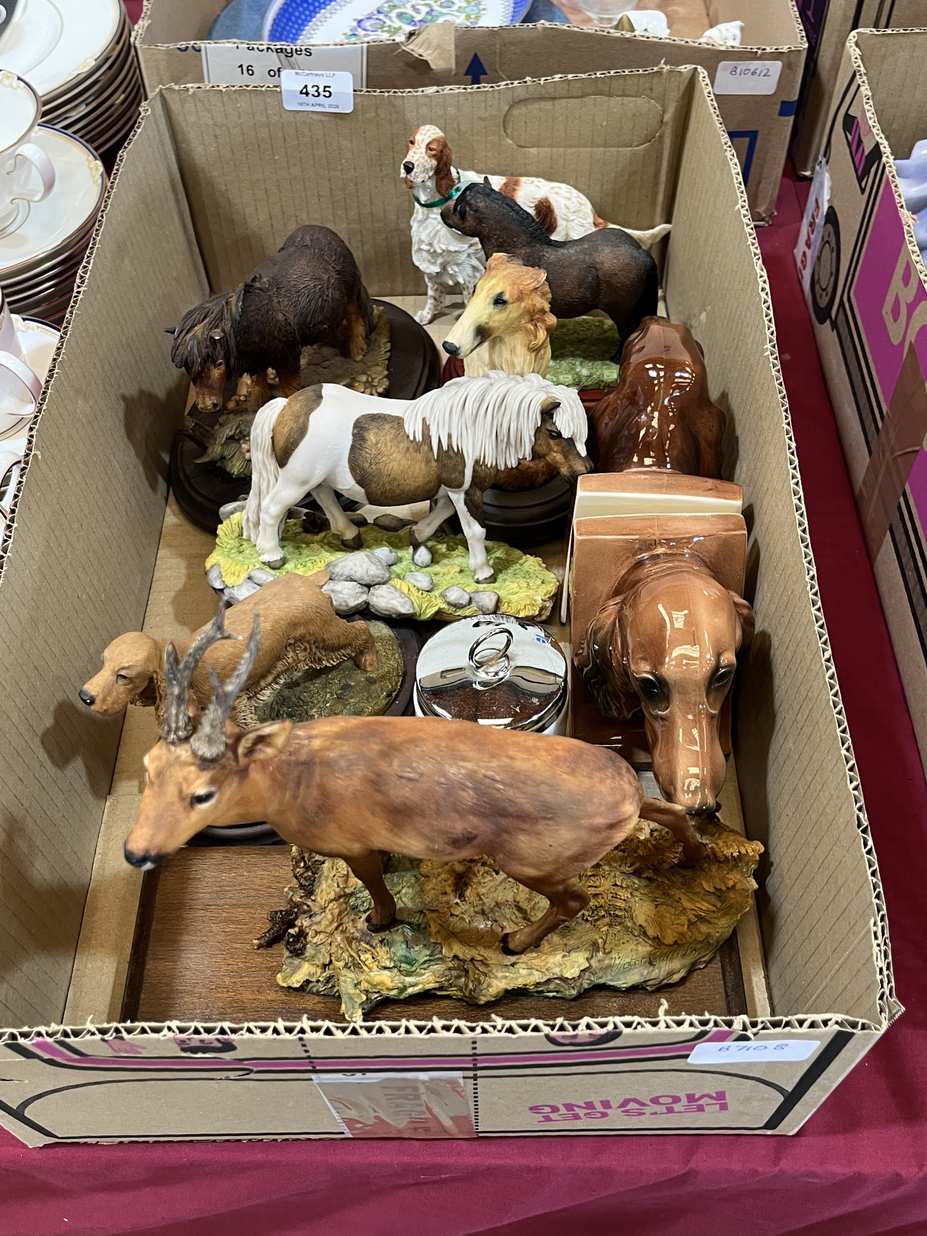 A box of ceramics