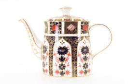 ROYAL CROWN DERBY TEAPOT, LATE 20TH/EARLY 21ST CENTURY