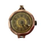 NINE CARAT GOLD WRIST WATCH, EARLY 20TH CENTURY