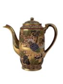 JAPANESE SATSUMA COFFEE SERVICE, MID/LATE 20TH CENTURY