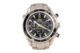 OMEGA SEAMASTER 'PLANET OCEAN', STAINLESS STEEL CHRONOMETER WRIST WATCH