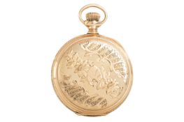 WALTHAM, FOURTEEN CARAT GOLD FOB WATCH