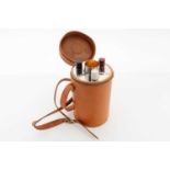 VINTAGE HUNTING/FISHING TRAVEL FLASK SET, LATE 20TH/EARLY 21ST CENTURY