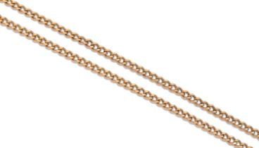 A 9ct gold chain, 66cm l, 30g Condition Report: Good condition