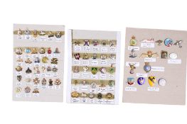 A collection of 20th century and later metal and enamel military badges.