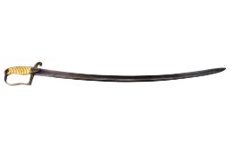 A 19th century British 1796 pattern light cavalry trooper's sword.