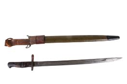 A WWI American Remington 1918 pattern bayonet.
