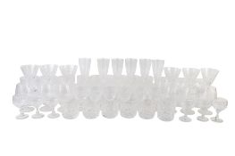 Eight sets of assorted cut glasses for six. Including Waterford crystal, etc. Max.