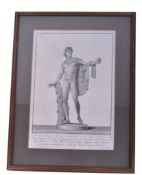 Francesco Piranesi (1758-1810), 'Apollo Belvedere' engraving.