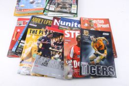 A collection of vintage West Country football programmes.