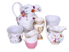 An assortment of Victorian and later ceramics.