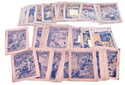 A collection of vintage comics.