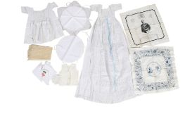 An assortment of Victorian and later textiles.