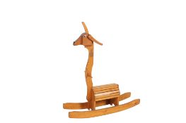 A novelty wooden rocking animal.