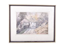 Jim Ingram Riley (born 1928), watercolour, 'Hodge Close'.