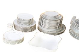 A matched porcelain tea and dinner service.