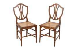 A pair of Scottish hall chairs.