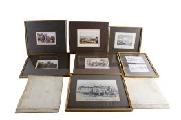 A collection of seven assorted prints of Somerset.