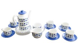 A 1960s Midwinter Roselle tea service.