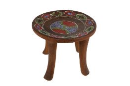 A 20th century tribal wooden stool.