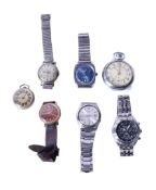 An assortment of watches including a gentleman's Seiko.