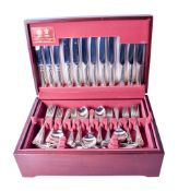 An Arthur Price three-tier canteen of silver plated cutlery Comprising twelve sets of various sized