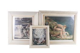 Three William Blake prints.