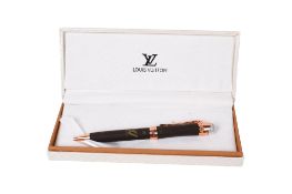 A Louis Vuitton style ballpoint pen.