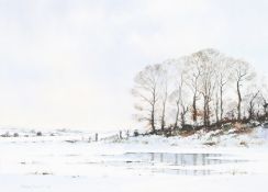 Adrian Taunton (1939), watercolour, 'The Turn of the Year'.