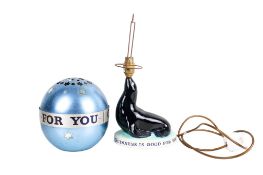 Carlton Ware Guinness Seal table lamp.