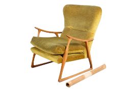A circa 1962 John M. Haynes open armchair.