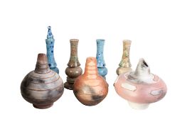 A collection of assorted Studio Art Pottery items.