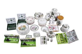A collection of assorted Portmeirion The Botanic Garden ceramic tableware, including plates,