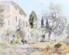 Gabriel Deschamps (French, 1919-2011), oil on canvas, 'Gras-Mas Provence'. Signed 'G.