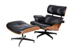 After Eames lounge chair and ottoman modern copy.