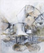 Paul Jones (20th century), acrylic on canvas, landscape.