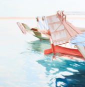 Tor Hjaltun (Norway, 1941) - seascape, oil on canvas.