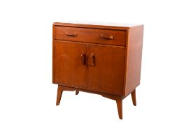 A G-Plan E Gomme mid-century stained oak veneer sideboard.