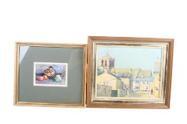 Two Donald Woodcock (20th century) - paintings.