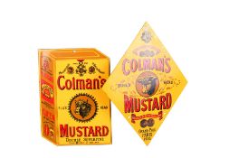 Two Colman's Mustard enamel advertising signs.