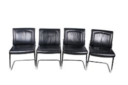 A set of four Gordon Russell for Giroflex cantilever chairs.