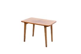 A mid-century folding side table.