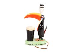 Carlton Ware Guinness Toucan table lamp, GA2178 (AF).